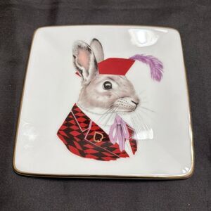 Galison Berkley Beastiary Jack Rabbit Design Square Tray NIB